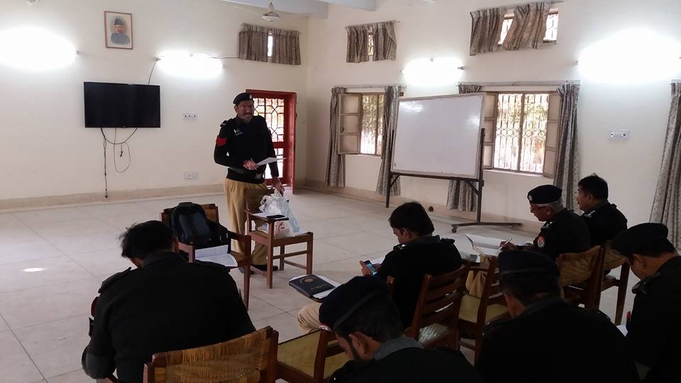 Delivering lecture on "Mobile forensic,Geo fancing,IMEI, IMSI,Cell ID,LAC ID,Location,Cell sector,MCC/MNC Codes,Mobile secrets Codes,MNP Network,Tracking summriese and analyzing CDR" to police officials during TOT and advance investigation course at police lines BAHAWALPUR