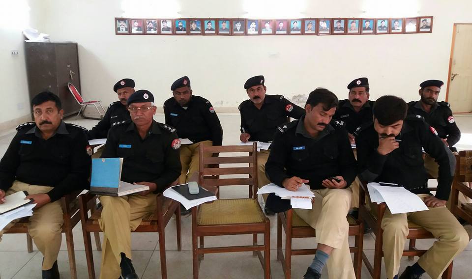 Delivering lecture on "Mobile forensic,Geo fancing,IMEI, IMSI,Cell ID,LAC ID,Location,Cell sector,MCC/MNC Codes,Mobile secrets Codes,MNP Network,Tracking summriese and analyzing CDR" to police officials during TOT and advance investigation course at police lines BAHAWALPUR