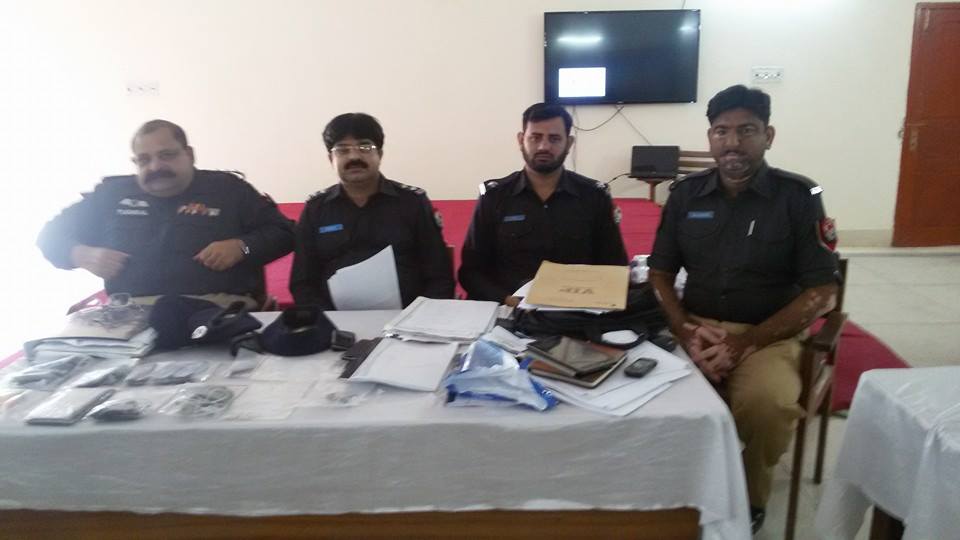 Delivering lecture on "Mobile forensic,Geo fancing,IMEI, IMSI,Cell ID,LAC ID,Location,Cell sector,MCC/MNC Codes,Mobile secrets Codes,MNP Network,Tracking summriese and analyzing CDR" to police officials during TOT and advance investigation course at police lines BAHAWALPUR